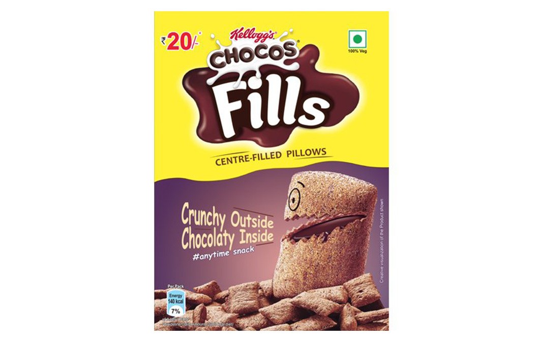 Kellogg's Chocos Fills Centre - Filled Pillows   Box  32 grams